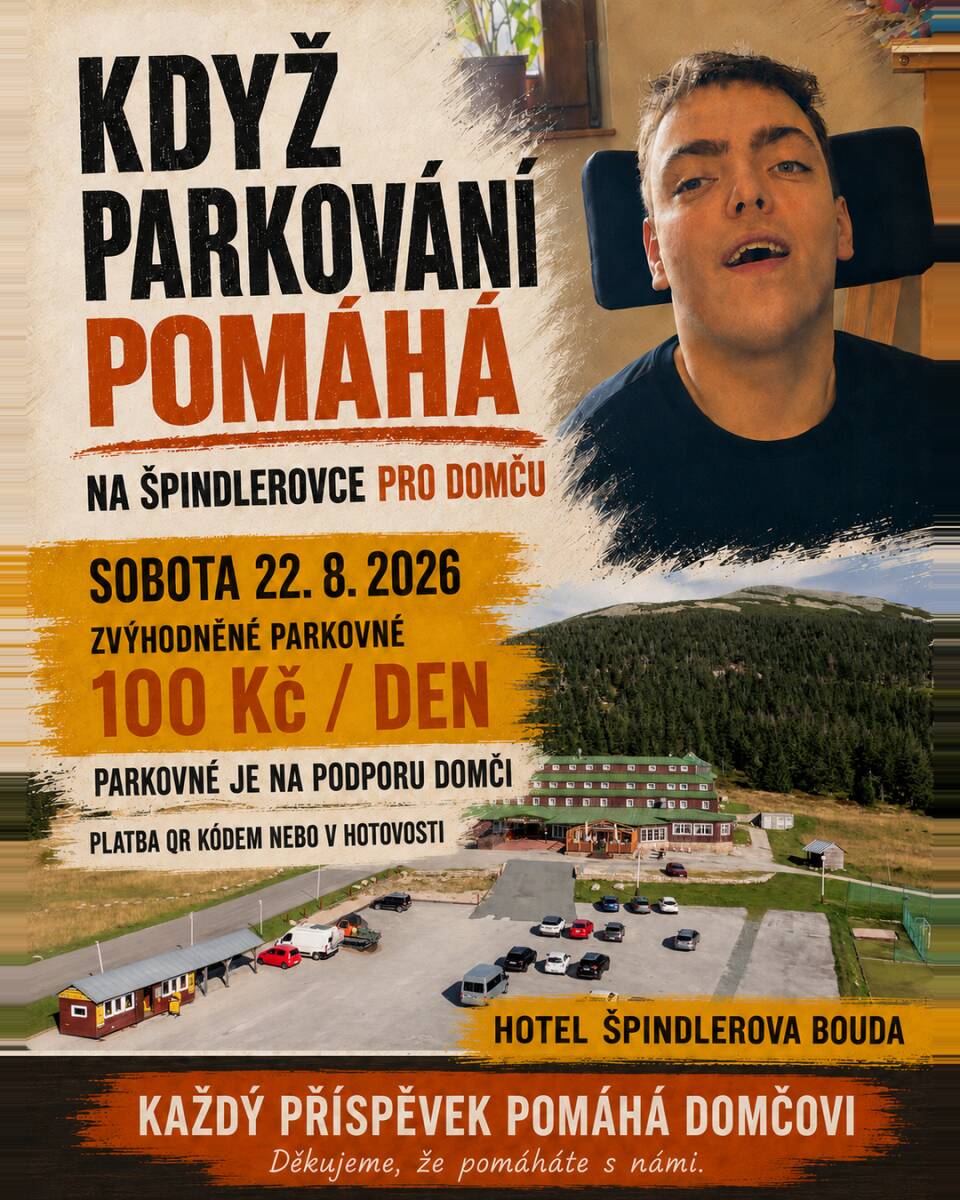 Zvýhodněné parkování na podporu Domči – česká verze