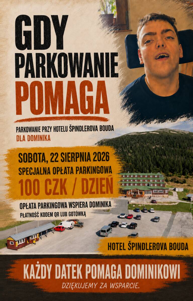 Gdy parkowanie pomaga – parking charytatywny dla Dominika 22 sierpnia 2026